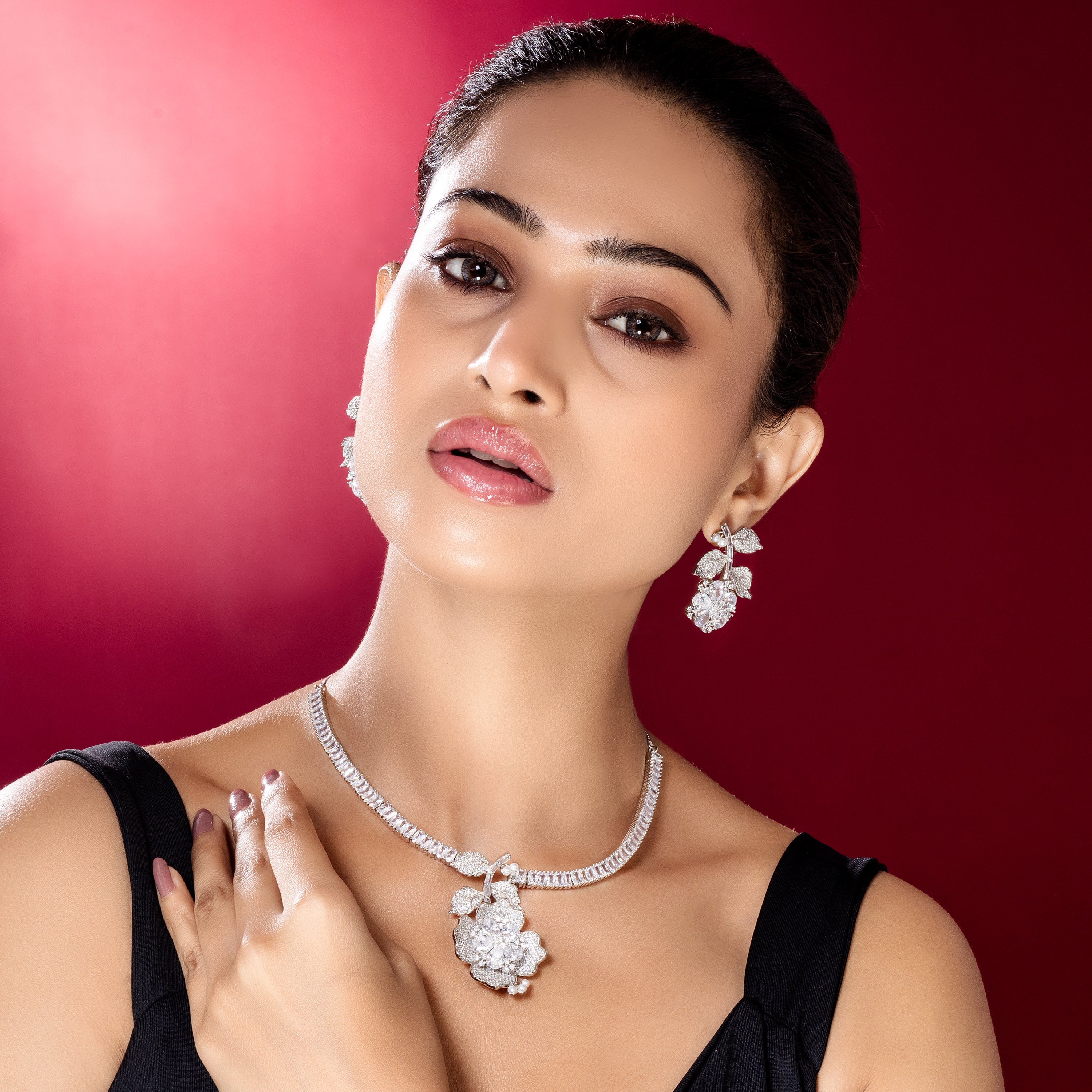 Dazzling Floral Elegance-Mivanaa